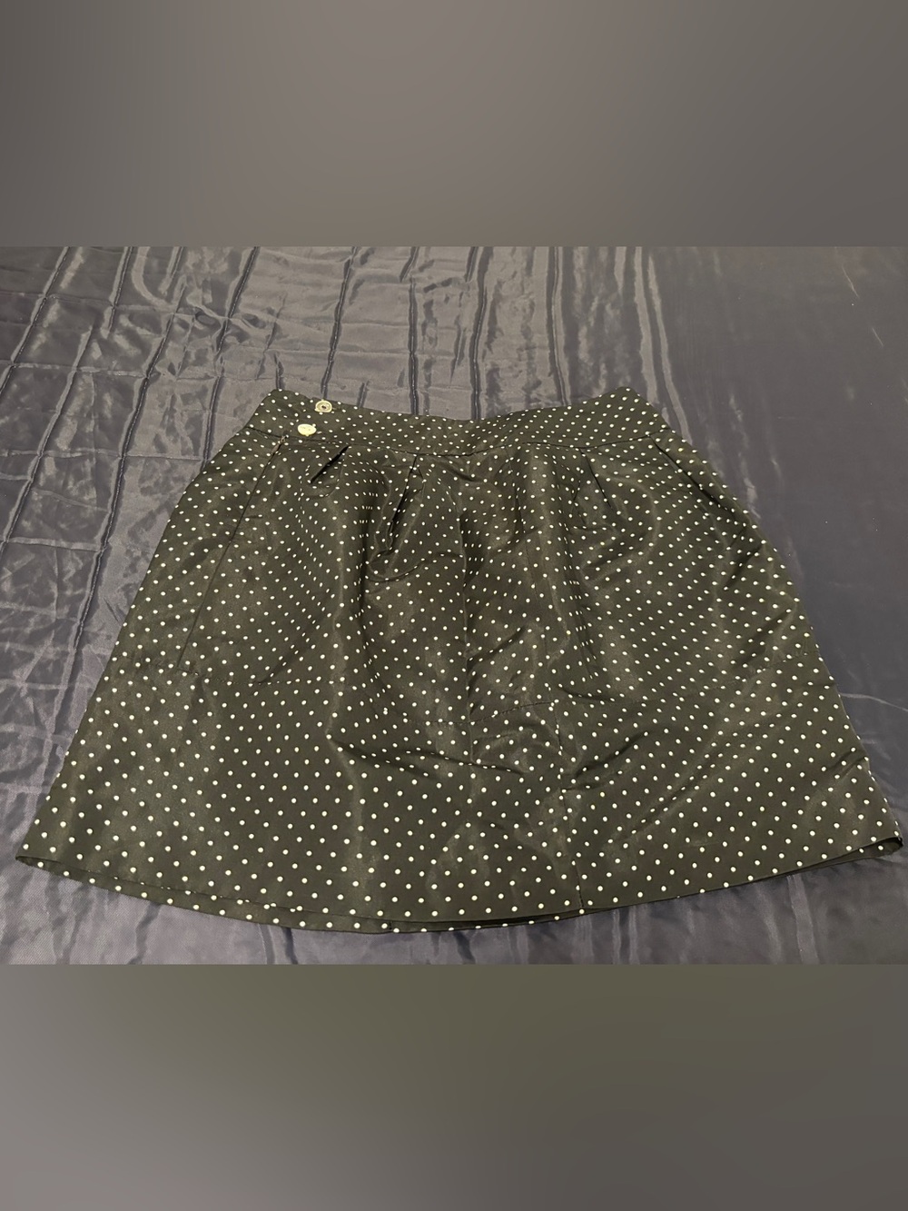 Zara Black & White Polka Dot Pencil Skirt